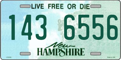 NH license plate 1436556