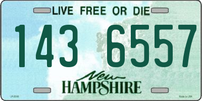 NH license plate 1436557