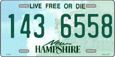 NH license plate 1436558
