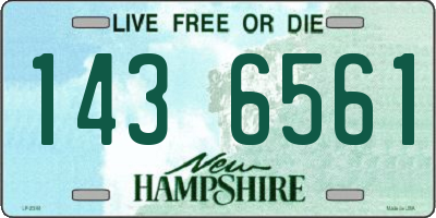 NH license plate 1436561