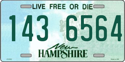 NH license plate 1436564