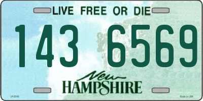 NH license plate 1436569