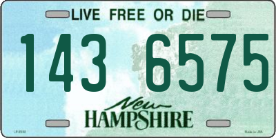 NH license plate 1436575