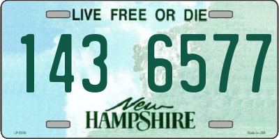 NH license plate 1436577