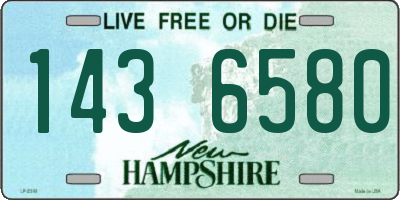 NH license plate 1436580