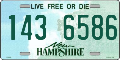 NH license plate 1436586