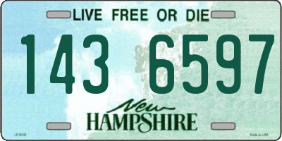 NH license plate 1436597