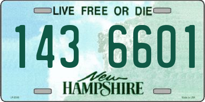 NH license plate 1436601
