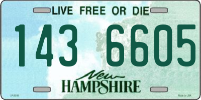 NH license plate 1436605