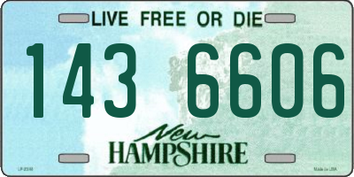 NH license plate 1436606