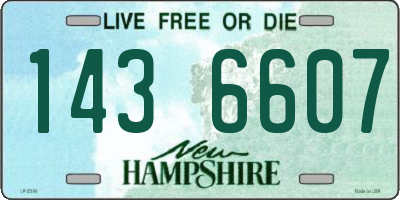 NH license plate 1436607