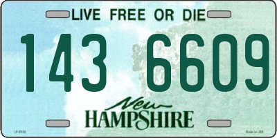 NH license plate 1436609