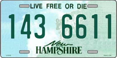 NH license plate 1436611