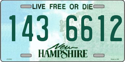 NH license plate 1436612