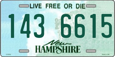 NH license plate 1436615