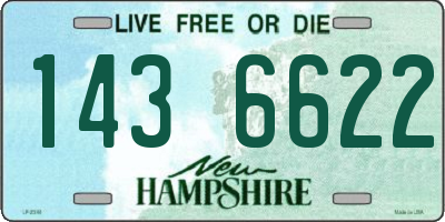 NH license plate 1436622