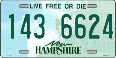 NH license plate 1436624