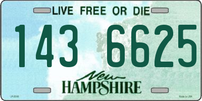 NH license plate 1436625