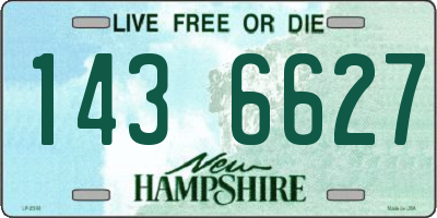 NH license plate 1436627