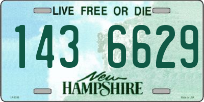 NH license plate 1436629