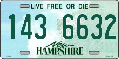 NH license plate 1436632