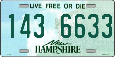 NH license plate 1436633