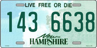 NH license plate 1436638