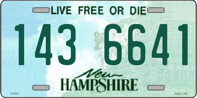 NH license plate 1436641