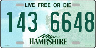 NH license plate 1436648
