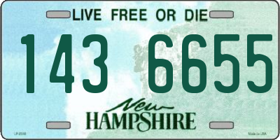 NH license plate 1436655