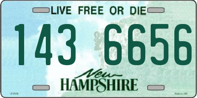NH license plate 1436656