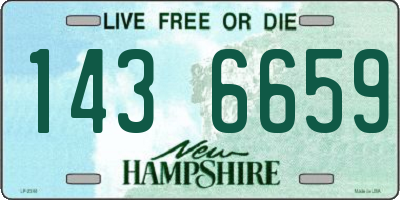 NH license plate 1436659
