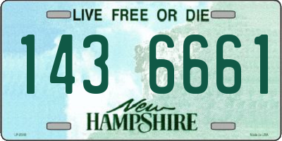 NH license plate 1436661