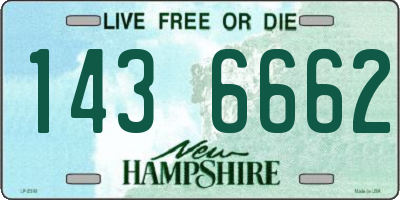 NH license plate 1436662