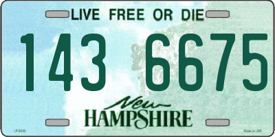 NH license plate 1436675