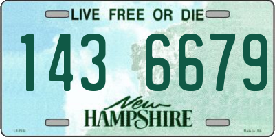 NH license plate 1436679