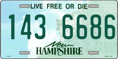 NH license plate 1436686