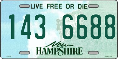 NH license plate 1436688