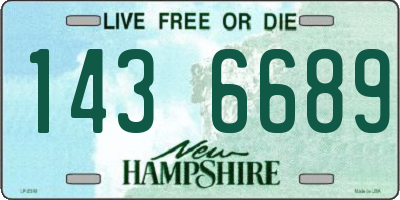 NH license plate 1436689