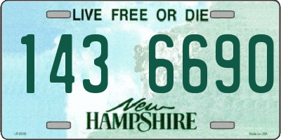 NH license plate 1436690