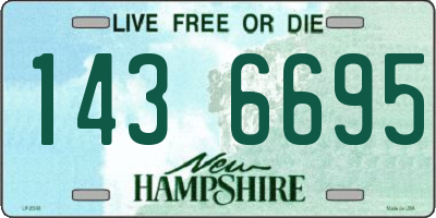 NH license plate 1436695