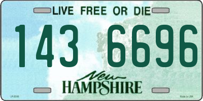 NH license plate 1436696