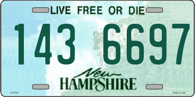 NH license plate 1436697