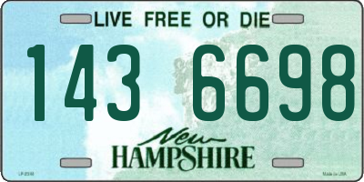 NH license plate 1436698