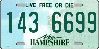 NH license plate 1436699