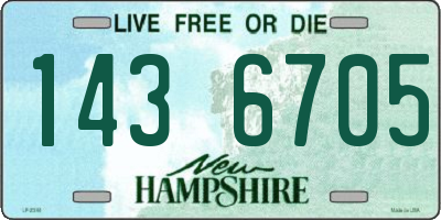 NH license plate 1436705