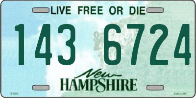 NH license plate 1436724