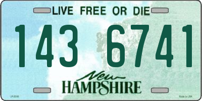 NH license plate 1436741