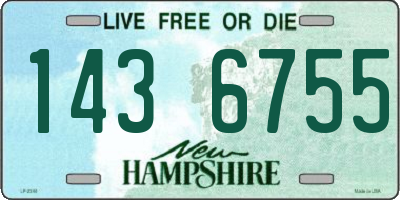NH license plate 1436755