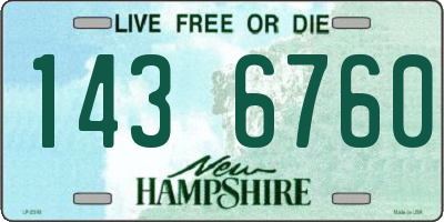 NH license plate 1436760